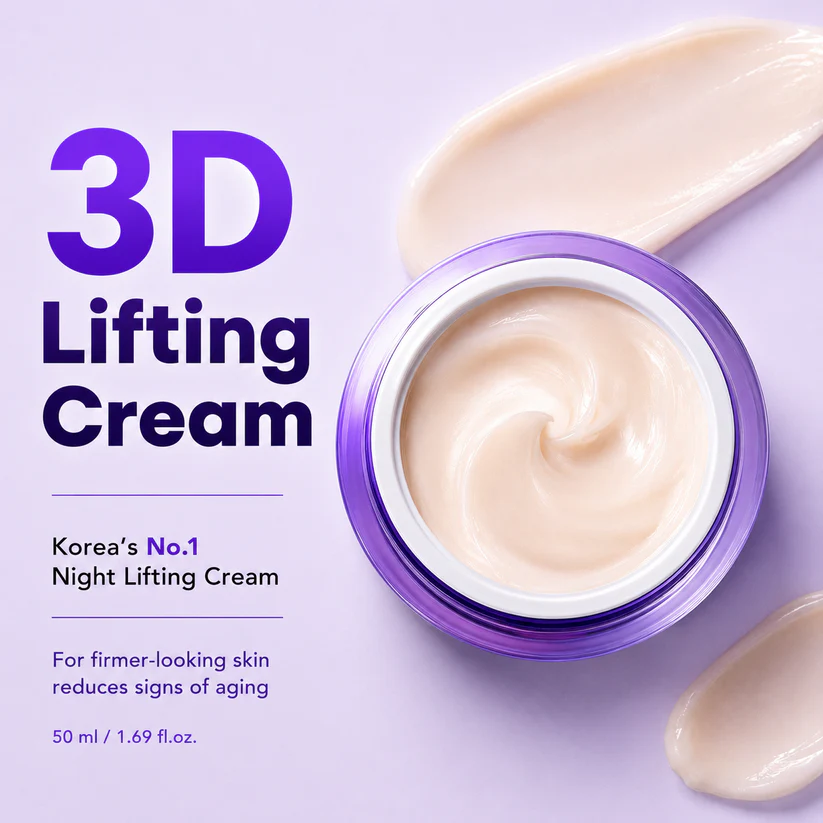 ProLiftBio 3D Firming Cream |1.7 fl oz Korean Night Cream