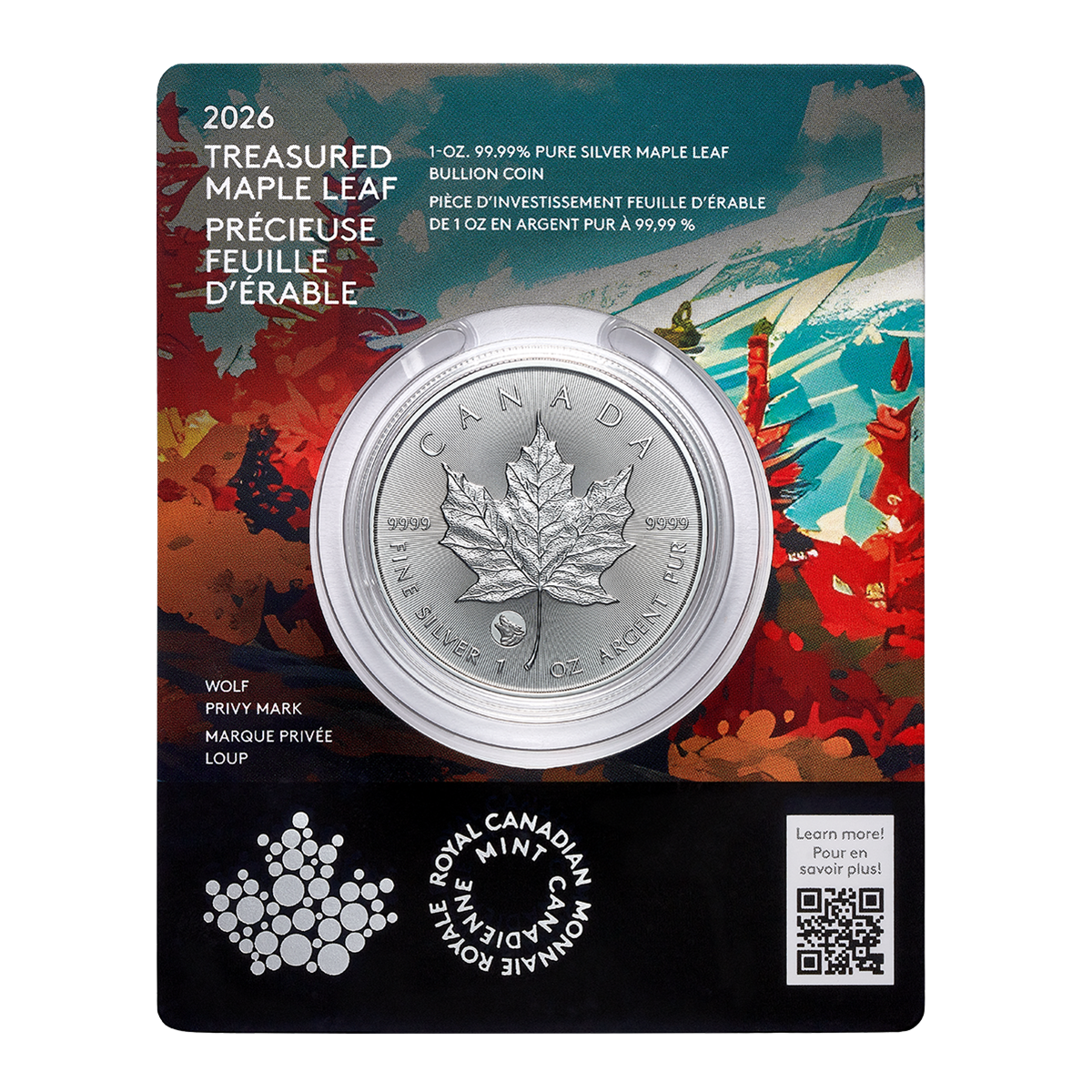 🔥LAST DAY SPECIAL SALE 70% OFF🔥1 oz 2026 Canadian Maple Leaf Silver Coin | Royal Canadian Mint
