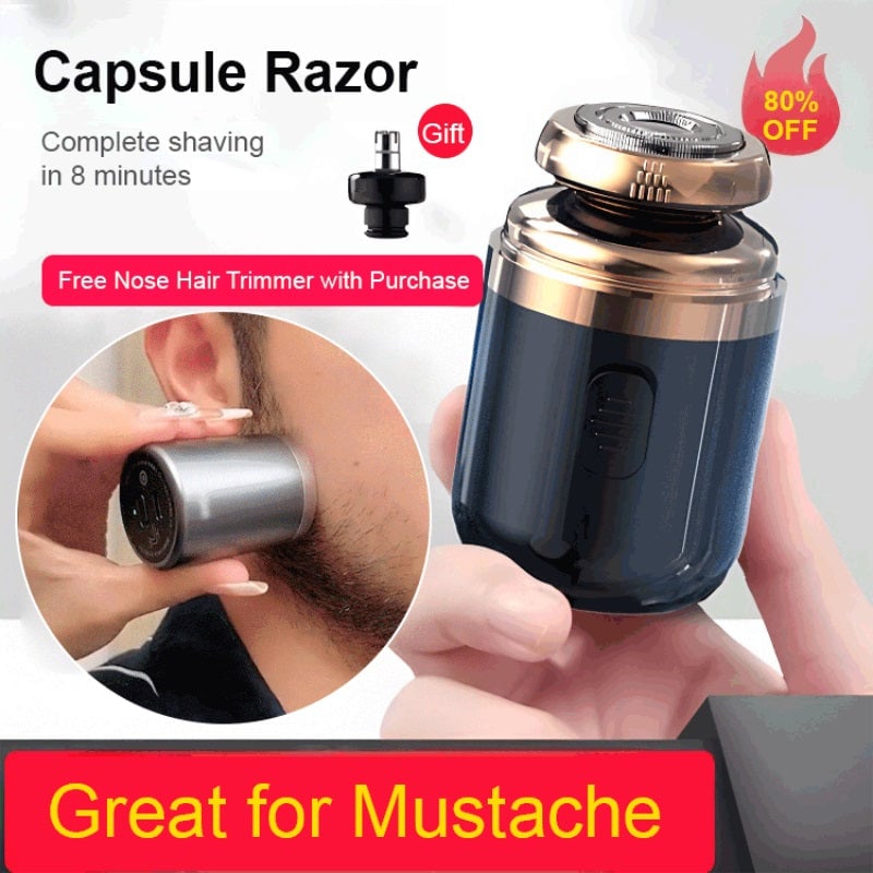 🔥Last Day Sale 50% OFF🏆️2 in 1 Mini Portable Electric Shaver