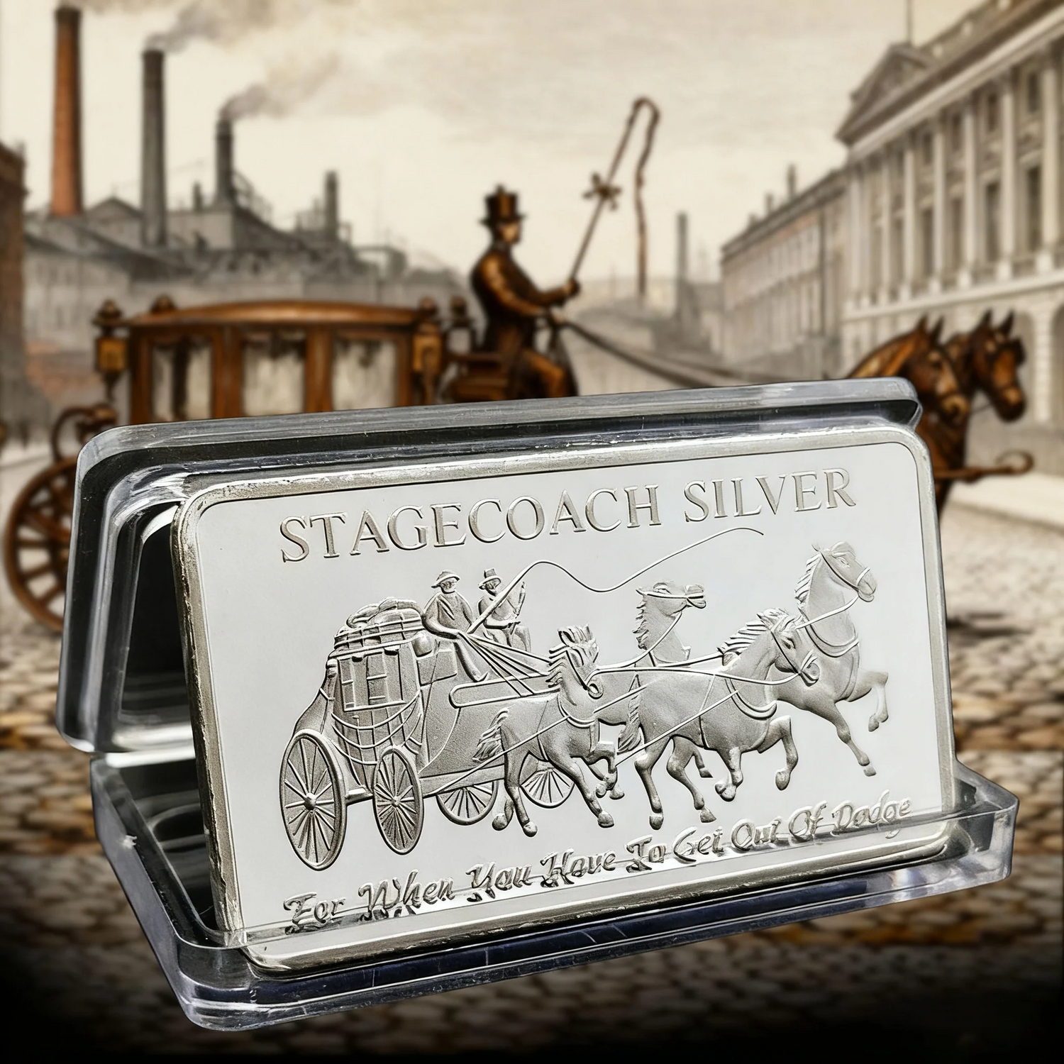 🔥Last day discount! Stagecoach Silver Bar🔥