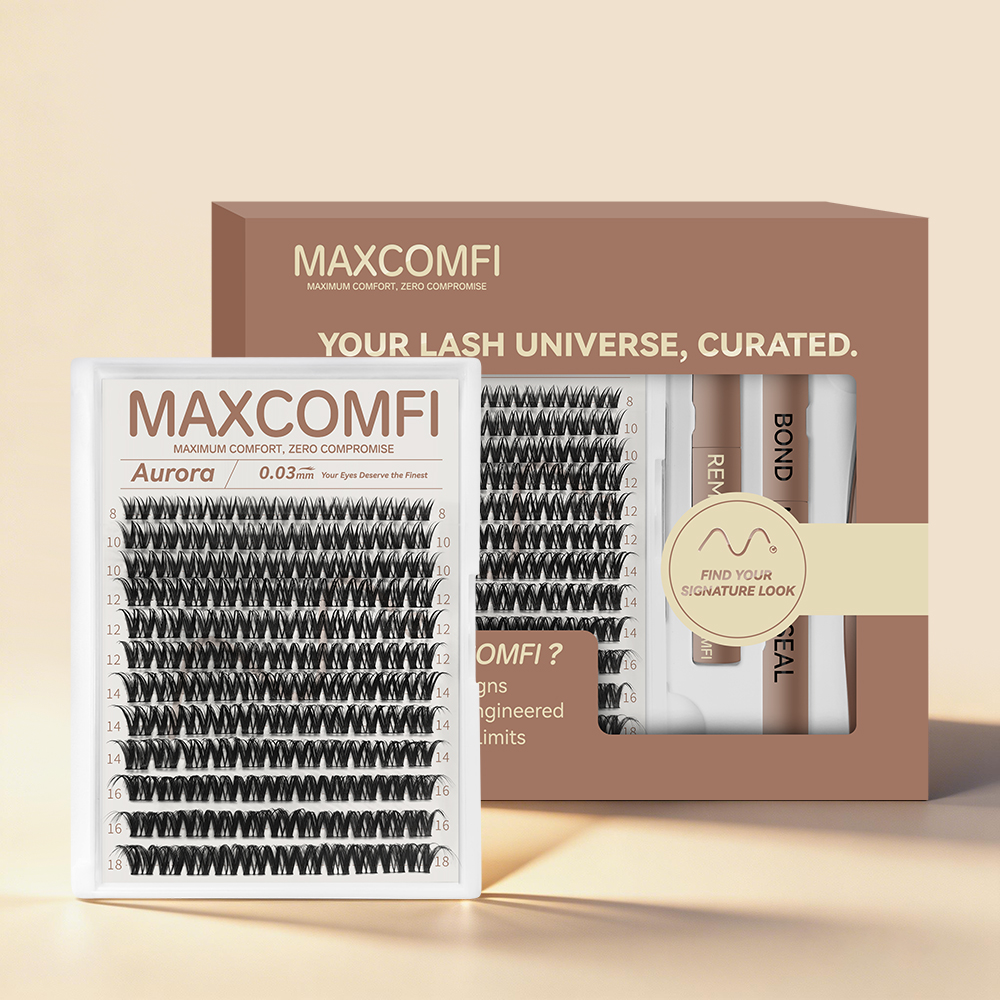 MAXCOMFI Aurora | DOLLEYE™ Full Glam Cluster Lash Kit