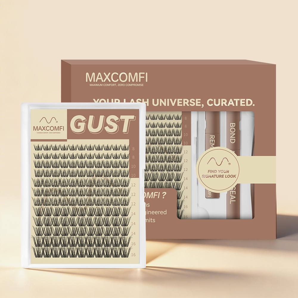 MAXCOMFI Gust | ZEROFEEL™ Wispy Invisible Cluster Lash Kit