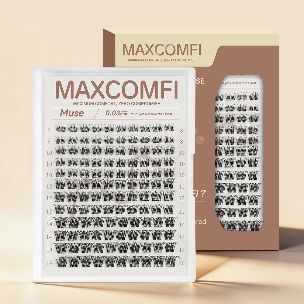 MAXCOMFI Muse | ZEROFEEL™ Featherlight Volume Cluster Lash Only