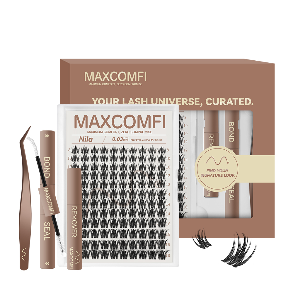 MAXCOMFI Nila | DOLLEYE 3D Drama Cluster Lash Kit