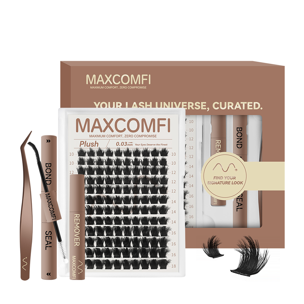 MAXCOMFI Plush | DOLLEYE Fluffy Volume Cluster Lash Kit