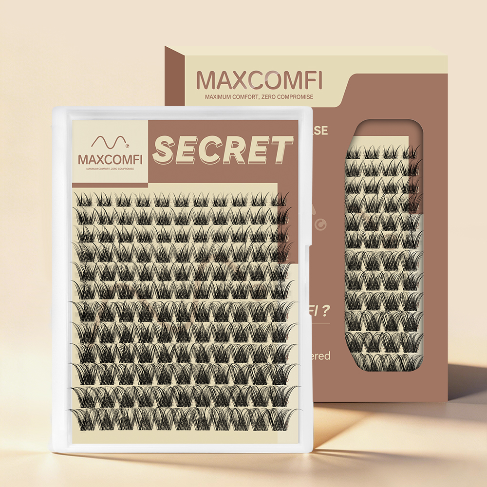 MAXCOMFI Secret | ZEROFEEL™ Featherlight Volume Cluster Lash Only
