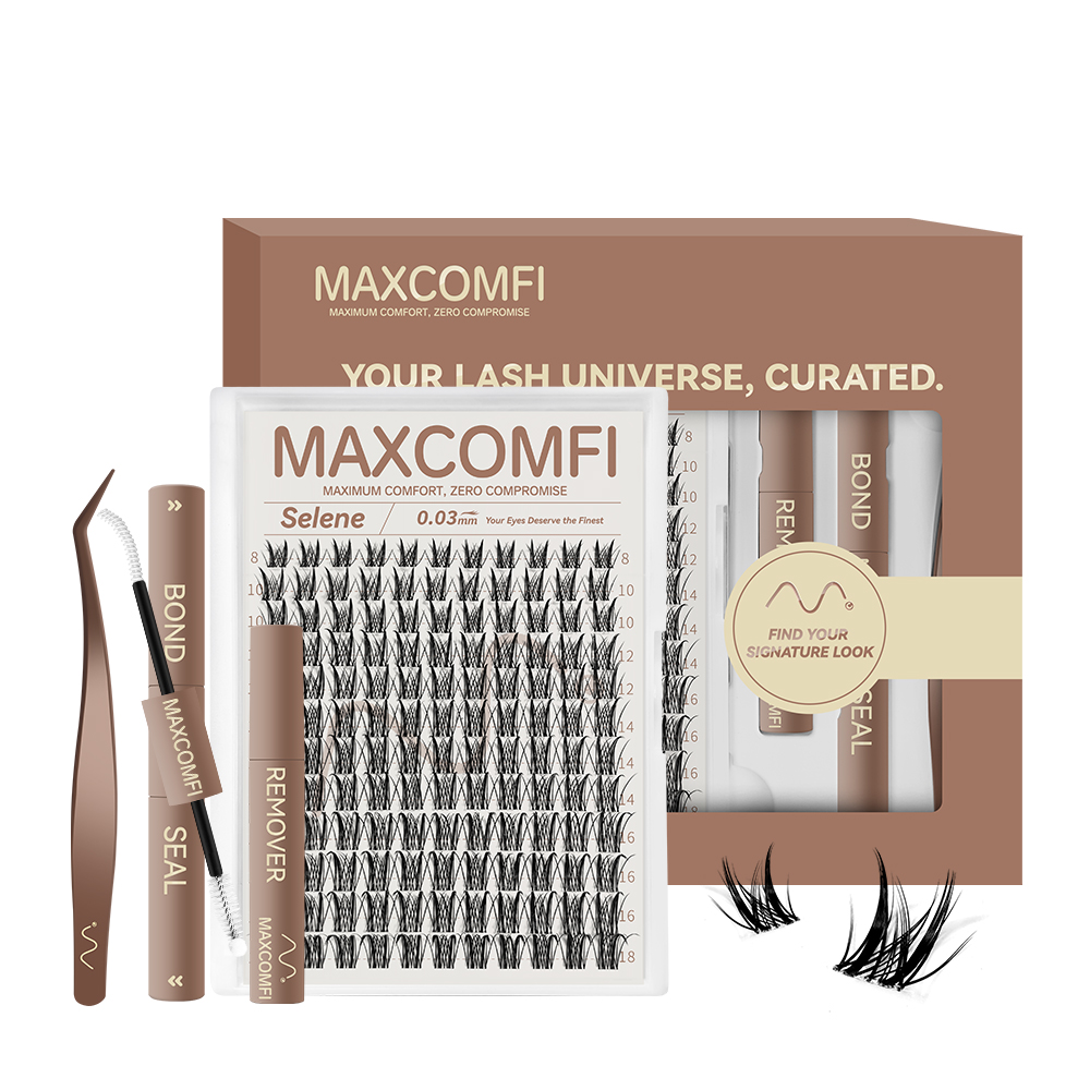 MAXCOMFI Selene | SCULPTLASH™ Featherlight Winged Cluster Lash Kit-Maxcomfi