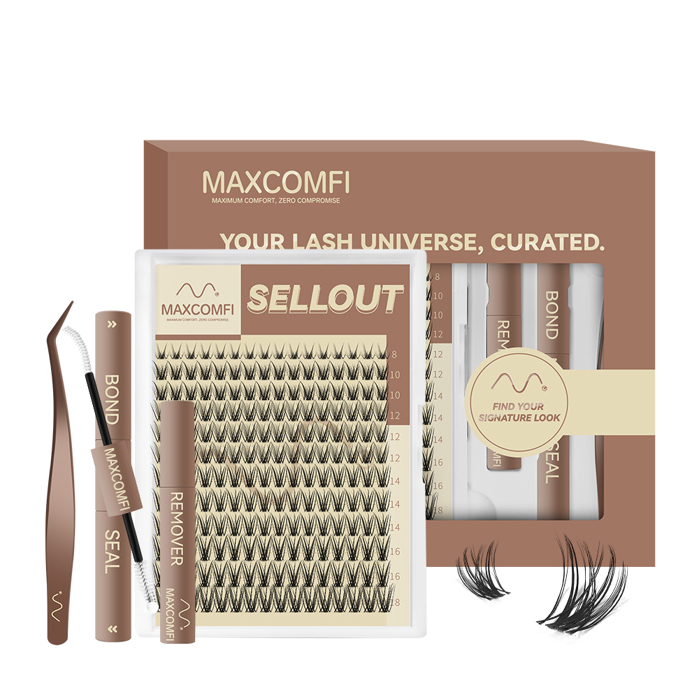 MAXCOMFI Sellout | SCULPTLASH™ Featherlight Winged Cluster Lash Kit-Maxcomfi