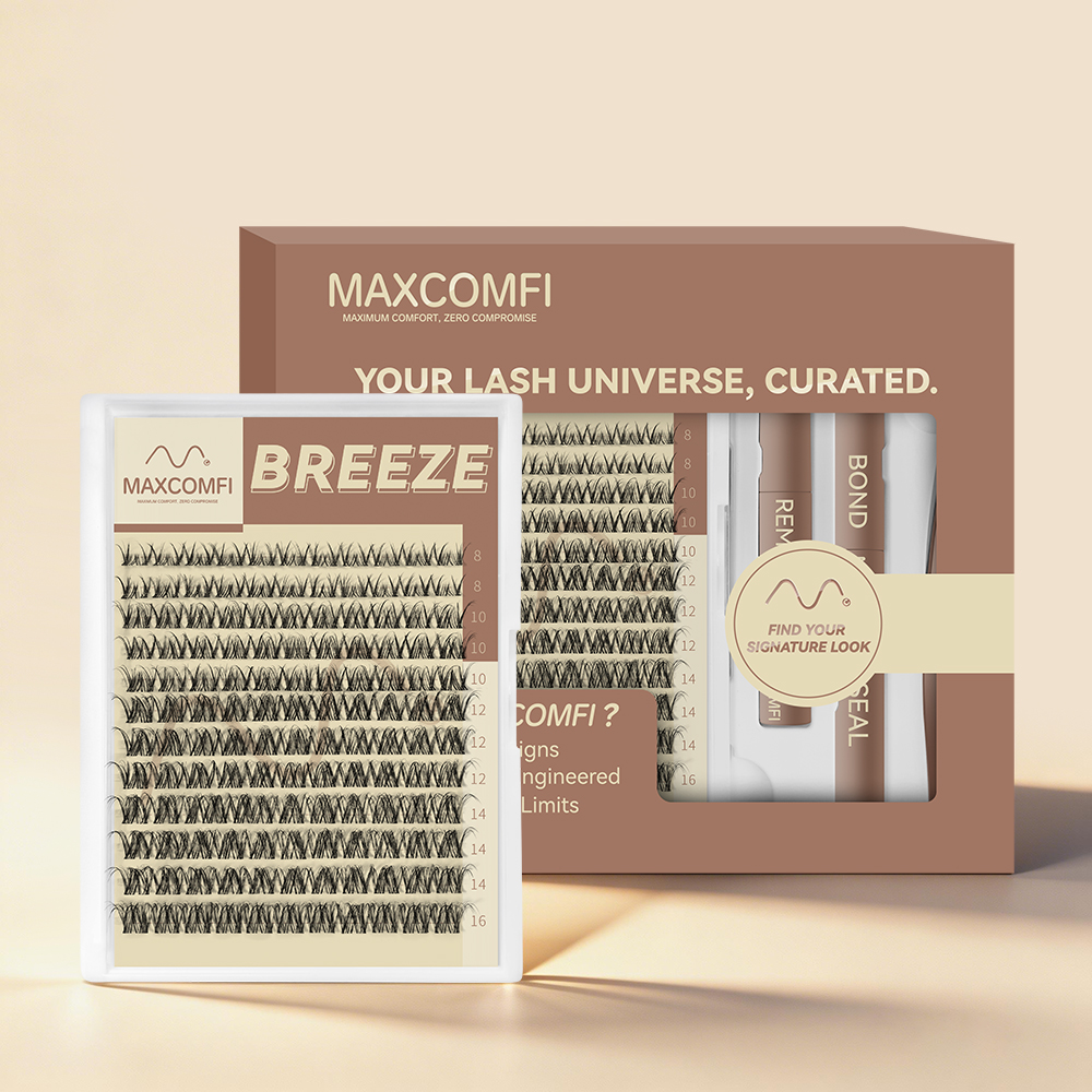 MAXCOMFI Breeze | ZEROFEEL™ Wispy Invisible Cluster Lash Kit