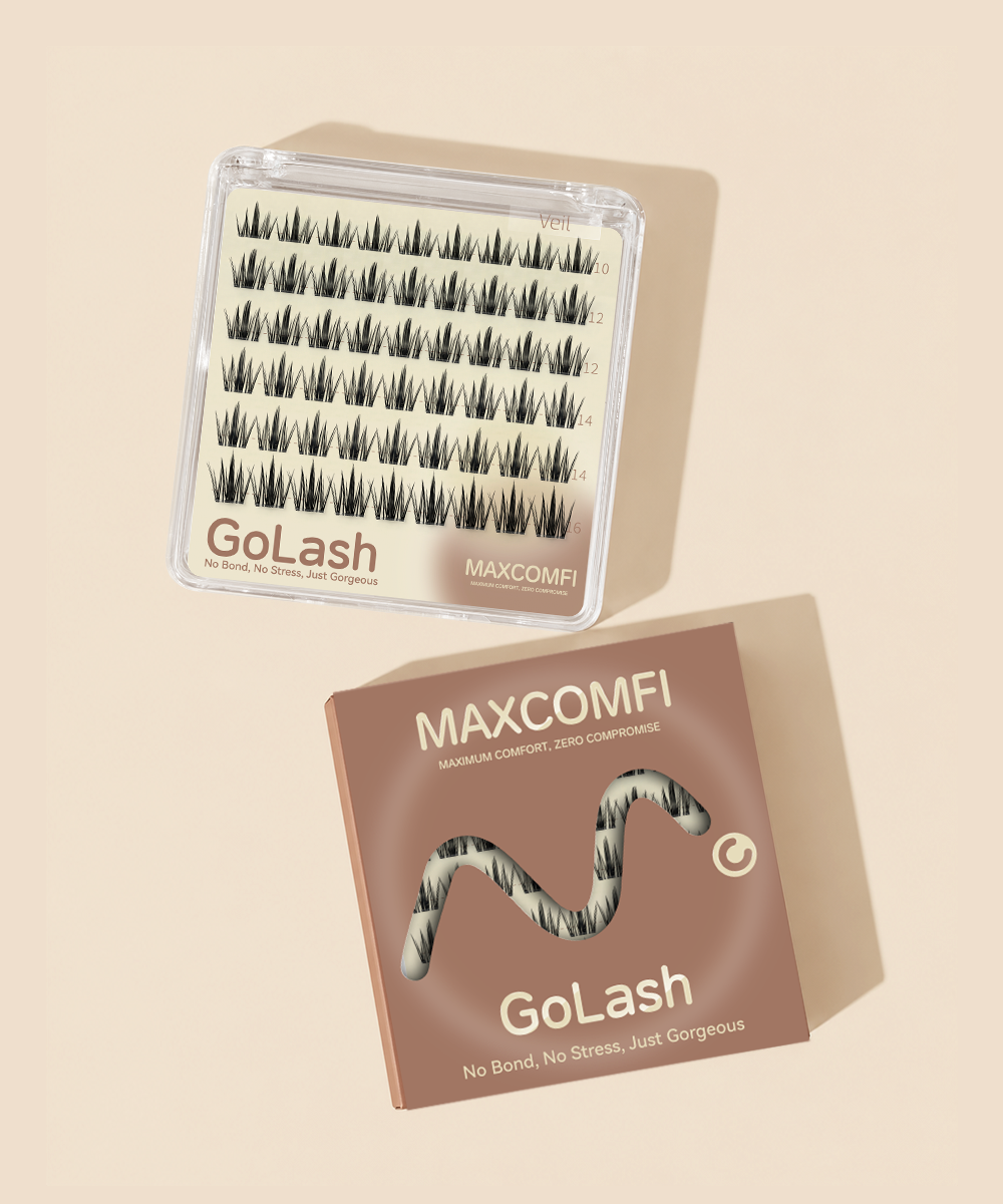 MAXCOMFI GOLASH Veil Glue-Free Foxy Eye DIY Lashes