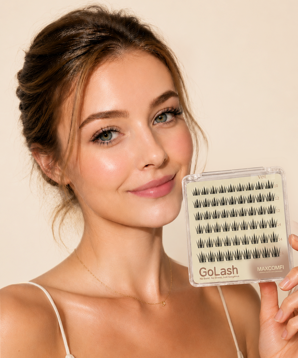 MAXCOMFI GOLASH Veil Glue-Free Foxy Eye DIY Lashes