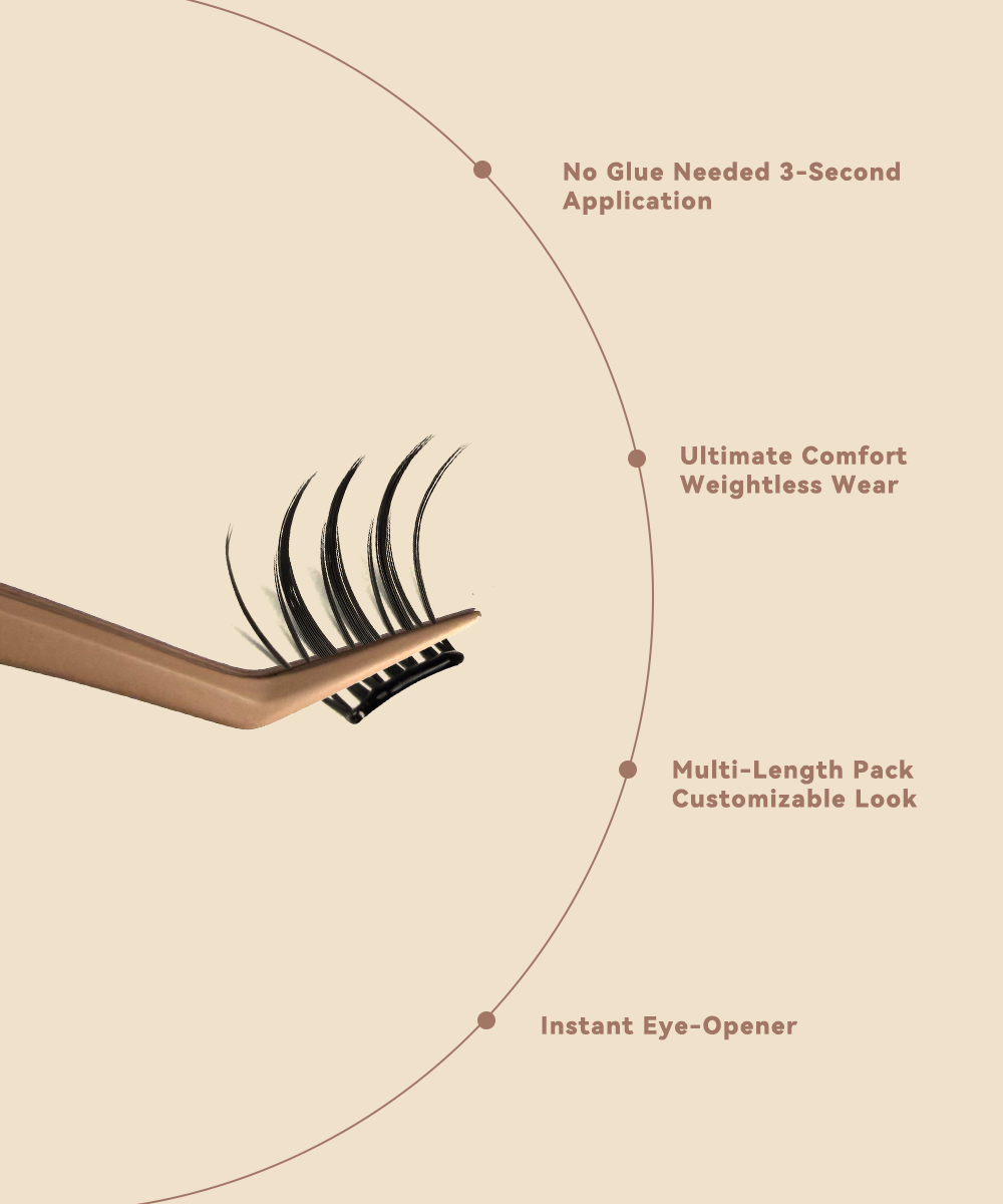 MAXCOMFI GOLASH Blythe Doll Glue-Free Fluffy Natural DIY Lashes