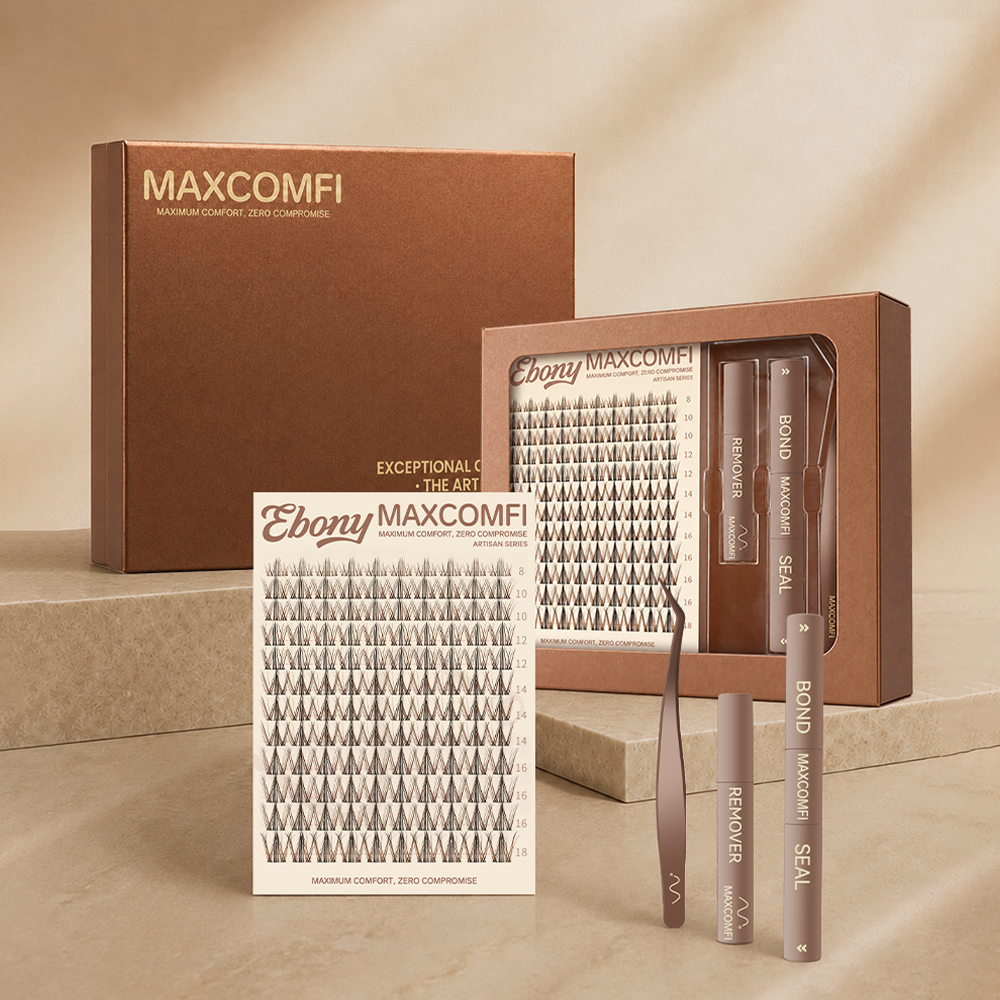 Ebony Layered Black & Brown Lash Cluster Kit