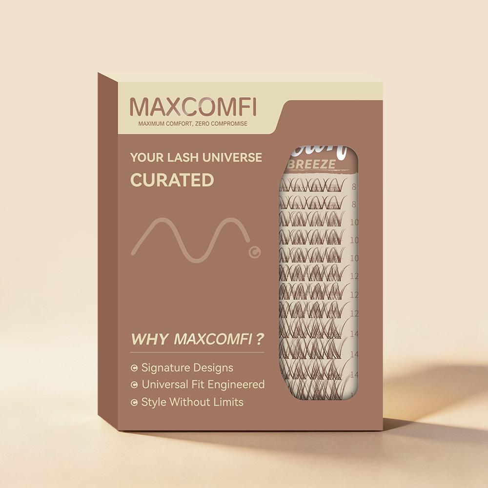 MAXCOMFI Breeze | ZEROFEEL™ Light Brown Invisible Cluster Lash Only
