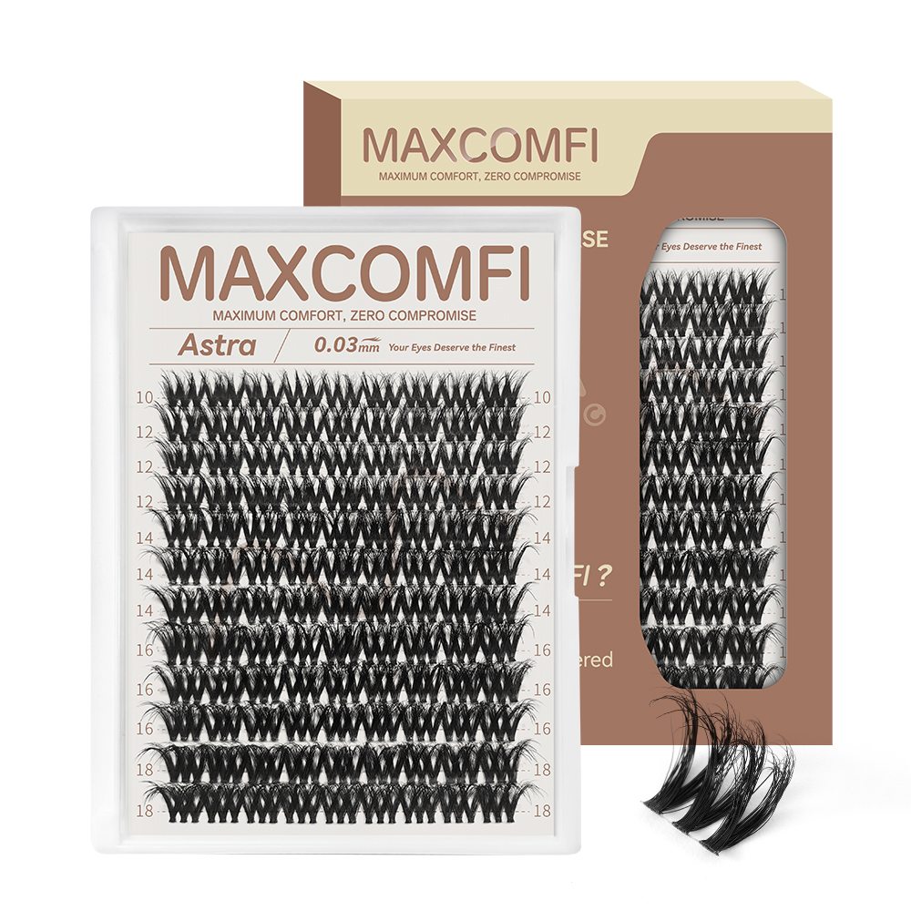 MAXCOMFI Astra | ZEROFEEL Wispy Invisible Cluster Lash Only