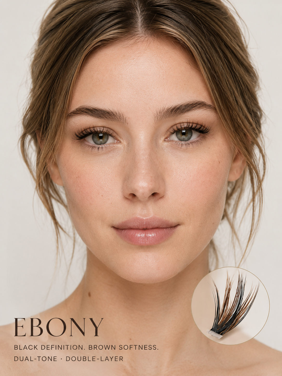 Ebony Layered Black & Brown Lash Cluster Kit