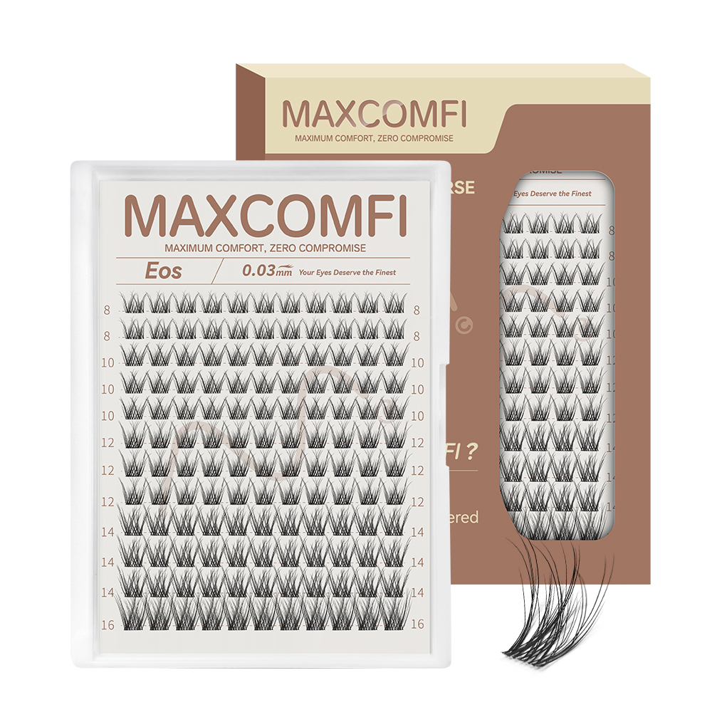 MAXCOMFI Eos | ZEROFEEL™ Natural Seamless Cluster Lash Only-Maxcomfi