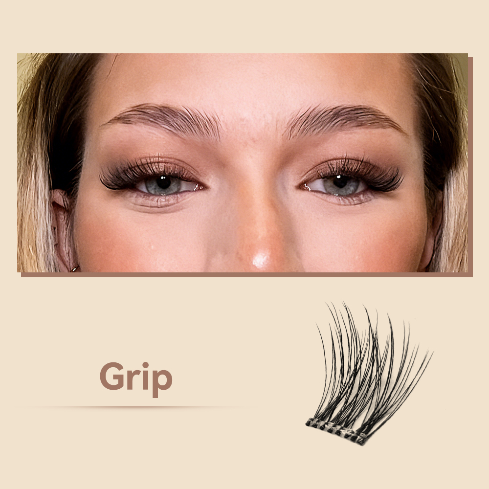 MAXCOMFI Grip | GOLASH™ 3-Second Natural Cluster Lash Only