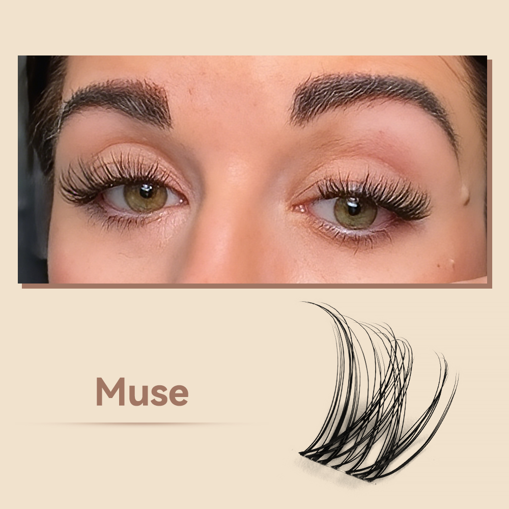 MAXCOMFI Muse | ZEROFEEL™ Featherlight Volume Cluster Lash Kit