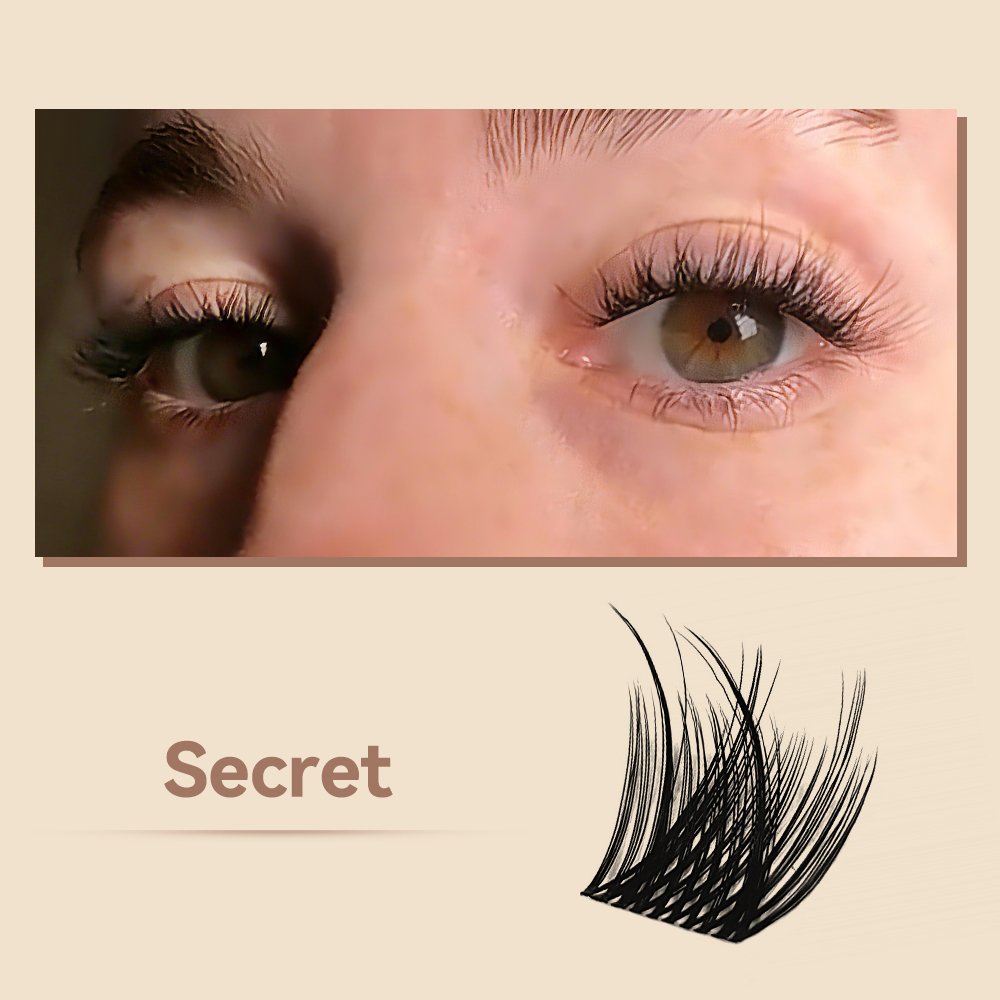 MAXCOMFI Secret | ZEROFEEL™ Featherlight Volume Cluster Lash Kit