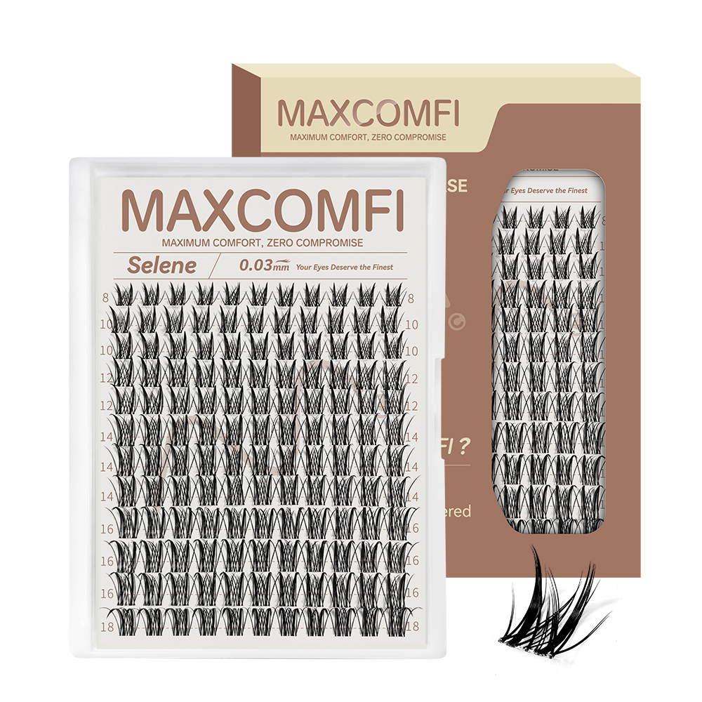 MAXCOMFI Selene | SCULPTLASH Featherlight Winged Cluster Lash Only