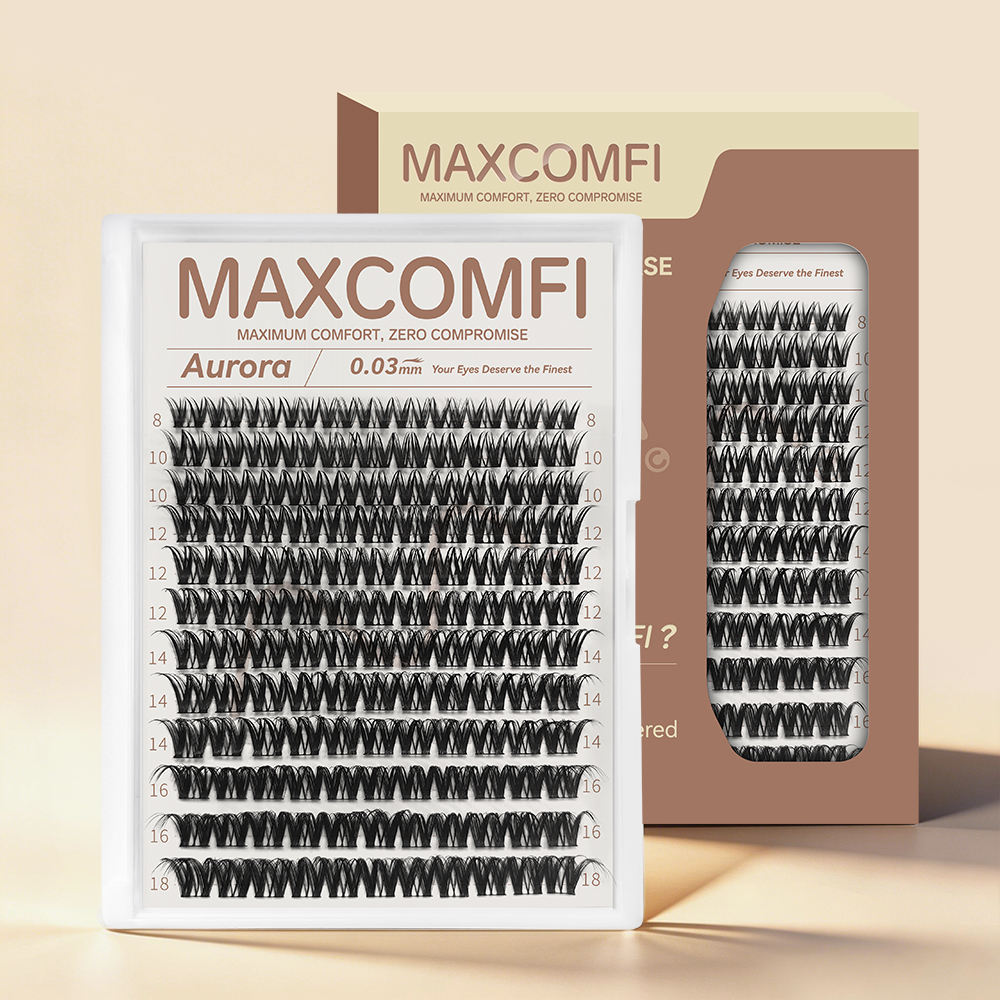 MAXCOMFI Aurora | DOLLEYE™ Full Glam Cluster Lash Only