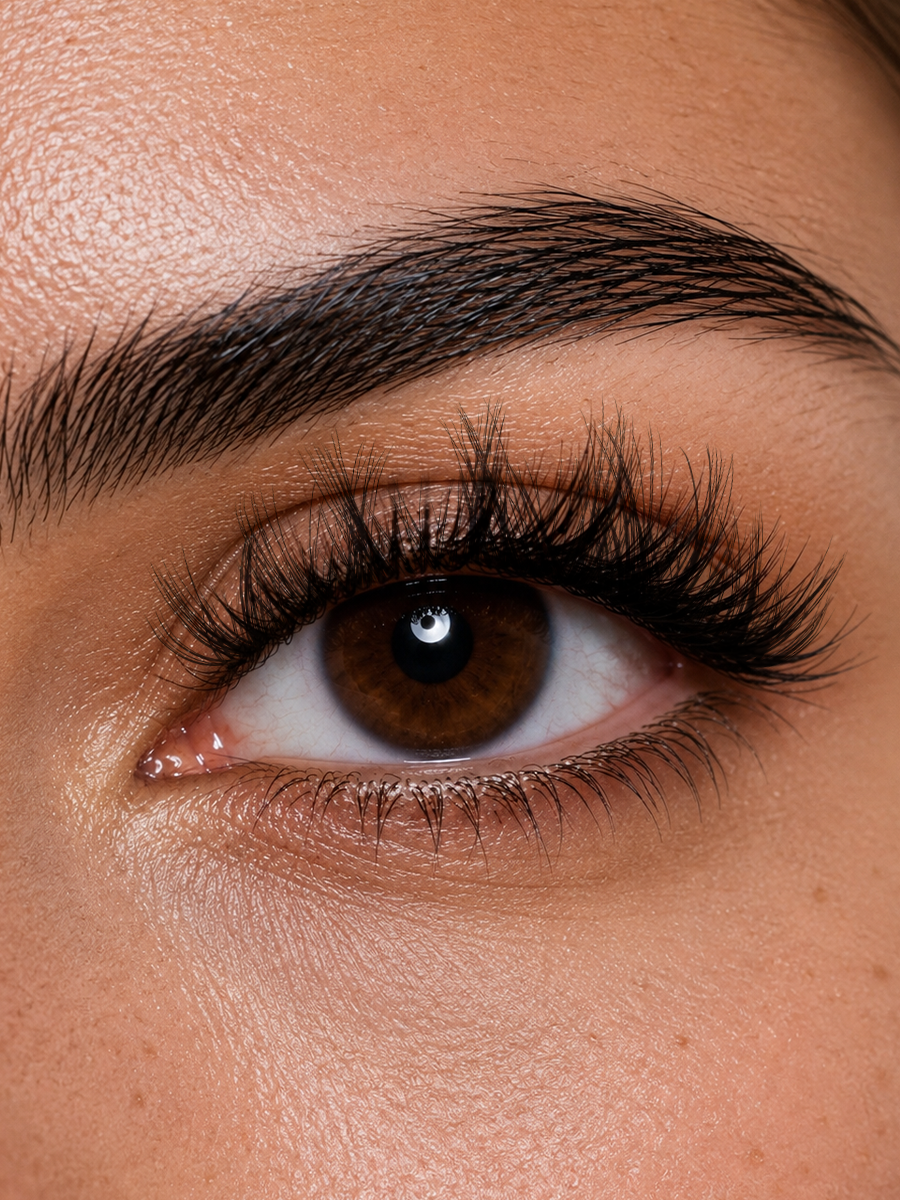 MAXCOMFI Bubble Deep Black Volume Wispy Lash Cluster Kit