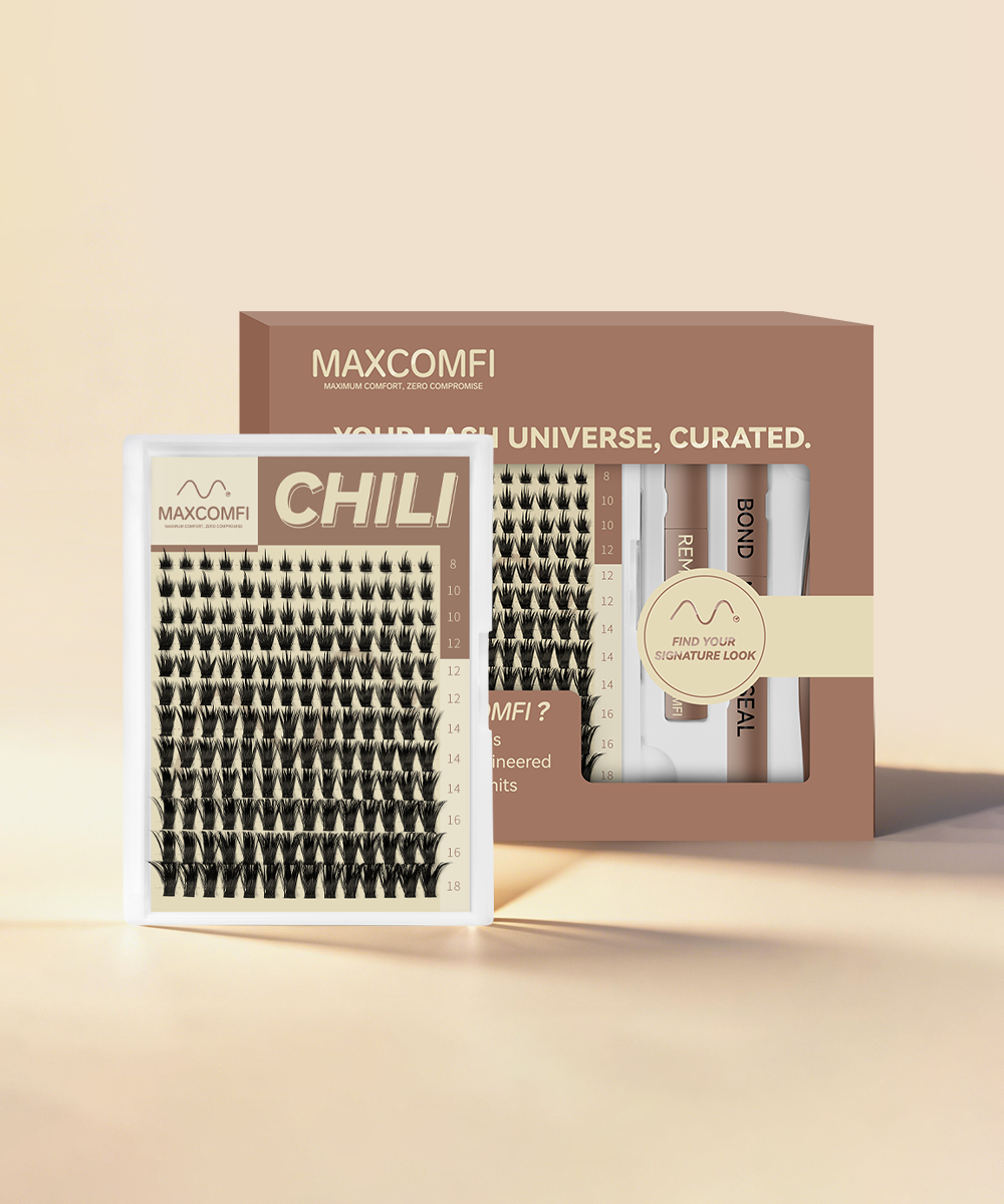 MAXCOMFI Chili Bold Hybrid Volume Lash Cluster Kit
