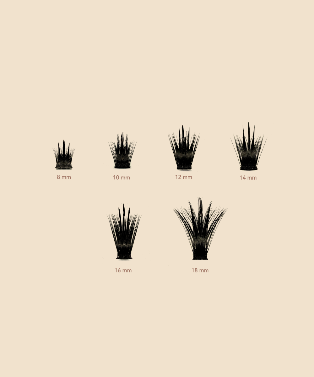 MAXCOMFI Chili Bold Hybrid Volume Lash Cluster Kit