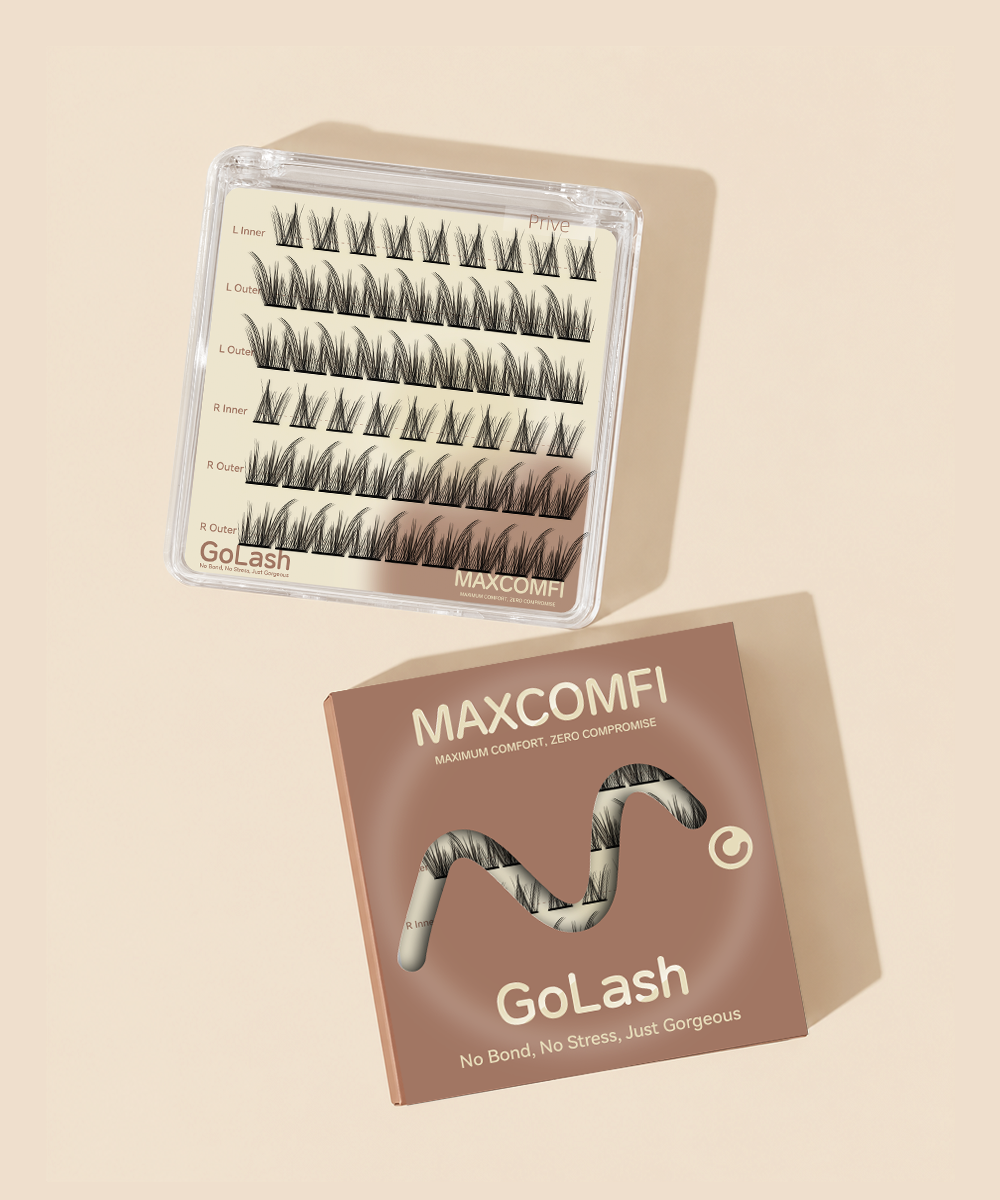 MAXCOMFI GOLASH Prive Glue-Free Foxy Eye DIY Lashes