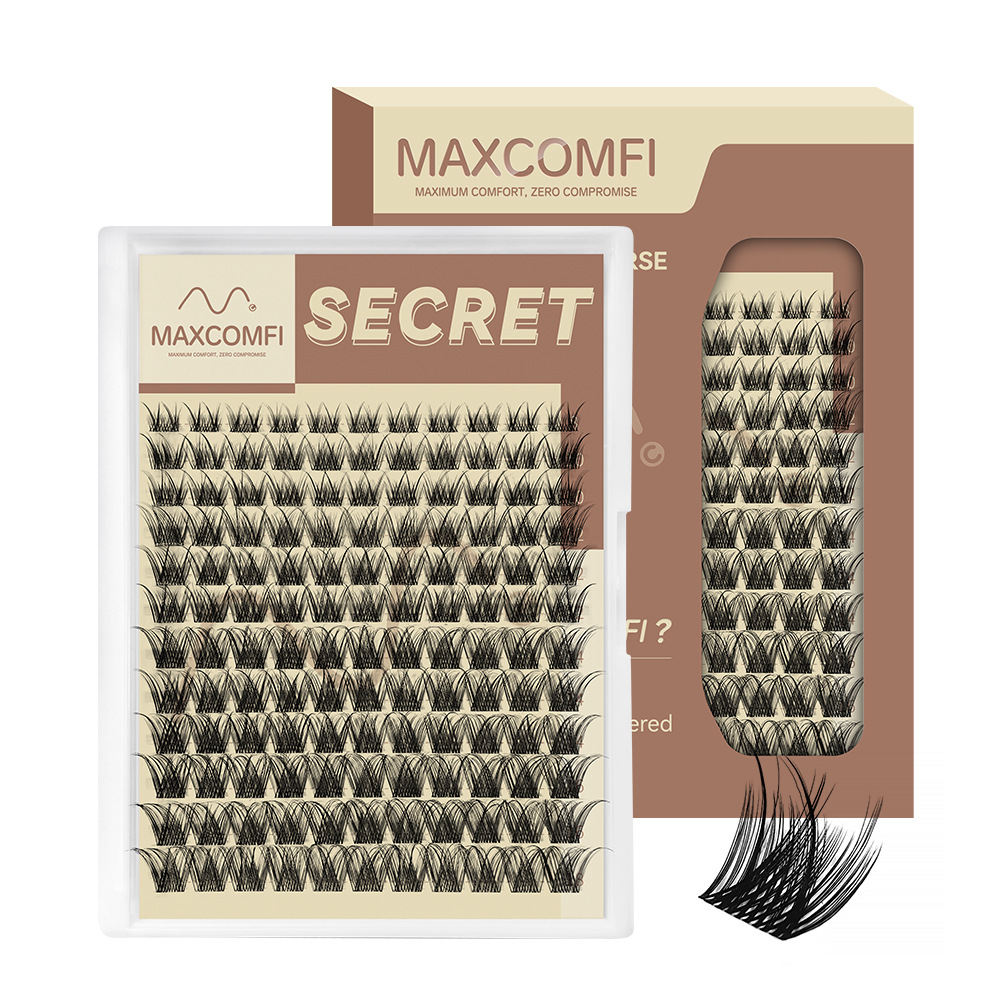 MAXCOMFI Secret | ZEROFEEL™ Featherlight Volume Cluster Lash Only-Maxcomfi