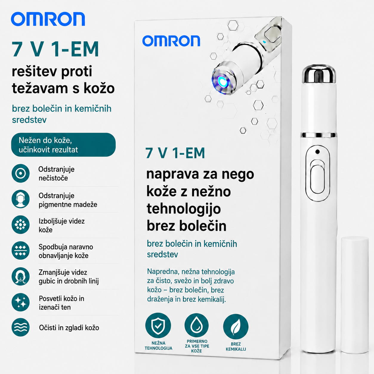 Omron™ többfunkciós anyajegyeltávolító toll az egész testre – a legújabb 2026-os modell. Fájdalommentes, nem invazív megoldás a bőrápoláshoz. Lehetővé teszi az anyajegyek gyors eltávolítását otthona kényelméből, hegesedés nélkül. Az USA-ban készült.