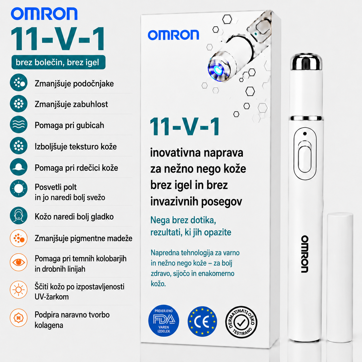Omron™ többfunkciós anyajegyeltávolító toll az egész testre – a legújabb 2026-os modell. Fájdalommentes, nem invazív megoldás a bőrápoláshoz. Lehetővé teszi az anyajegyek gyors eltávolítását otthona kényelméből, hegesedés nélkül. Az USA-ban készült.