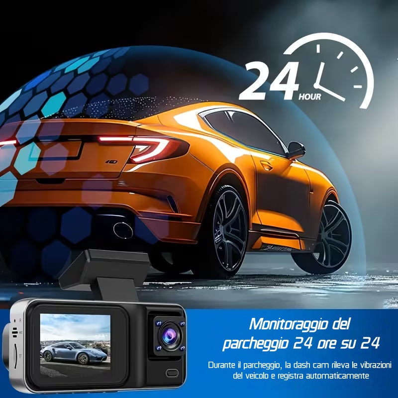 Dash Cam Full HD a 2/3 Canali