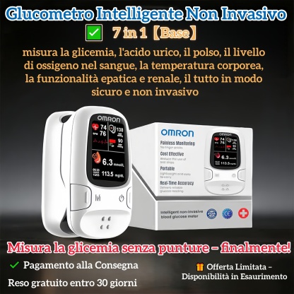 Black Friday 🔥 Glucometro Non Invasivo – Controllo Facile e Sicuro | Pagamento alla Consegna