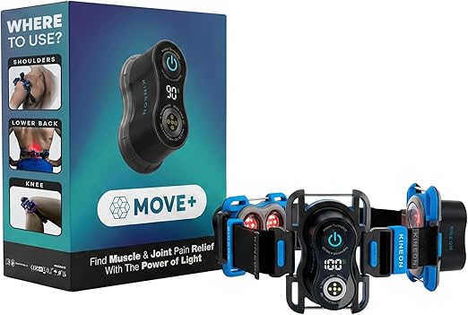Kineon Move+ Red Light Therapy Wrap – Terapia a Luce Rossa LED per il Recupero Muscolare Mirato, Infiammazione, Salute delle Articolazioni e Mobilità – Terapia a Luce Infrarossa Portatile e Senza Mani per il Corpo