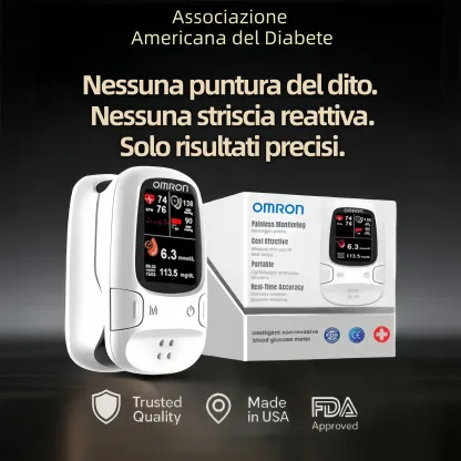 Omron™ presenta il nuovo misuratore di glicemia intelligente non invasivo 🔥Prodotto negli USA🔥