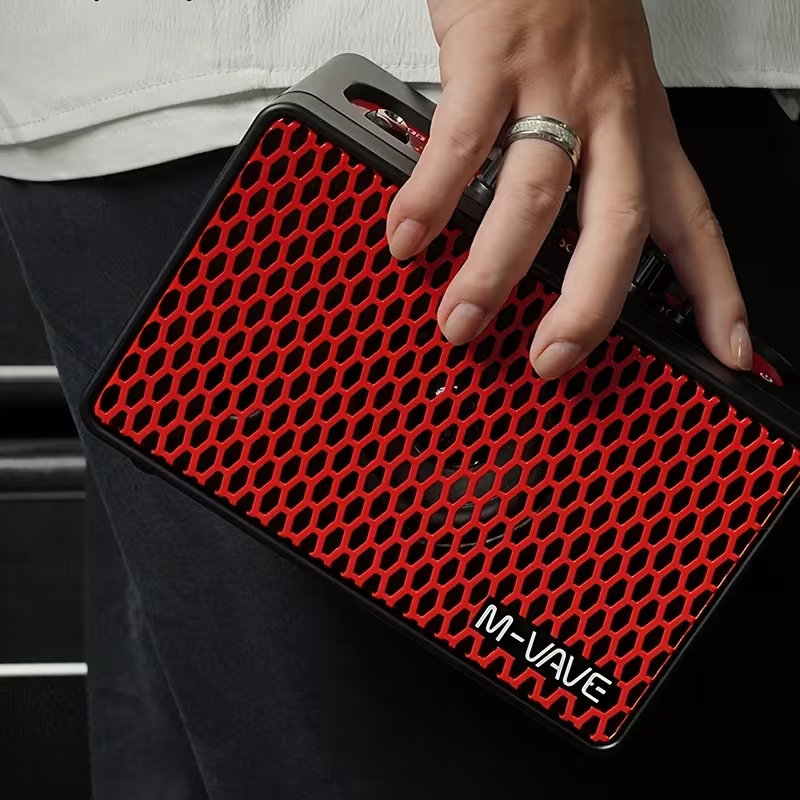 Amplificatore per chitarra e basso elettrico M-VAVE SP100 - Amplificatore sonoro portatile multifunzionale per esterni, adatto a diversi strumenti.