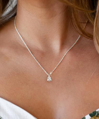 Collana dorata per donna placcata oro 14K, catenina delicata con ciondolo: cuore gonfio, corno italiano, sole luminoso, bussola, goccia di zircone, fiocco, gioiello di moda regalo di tendenza
