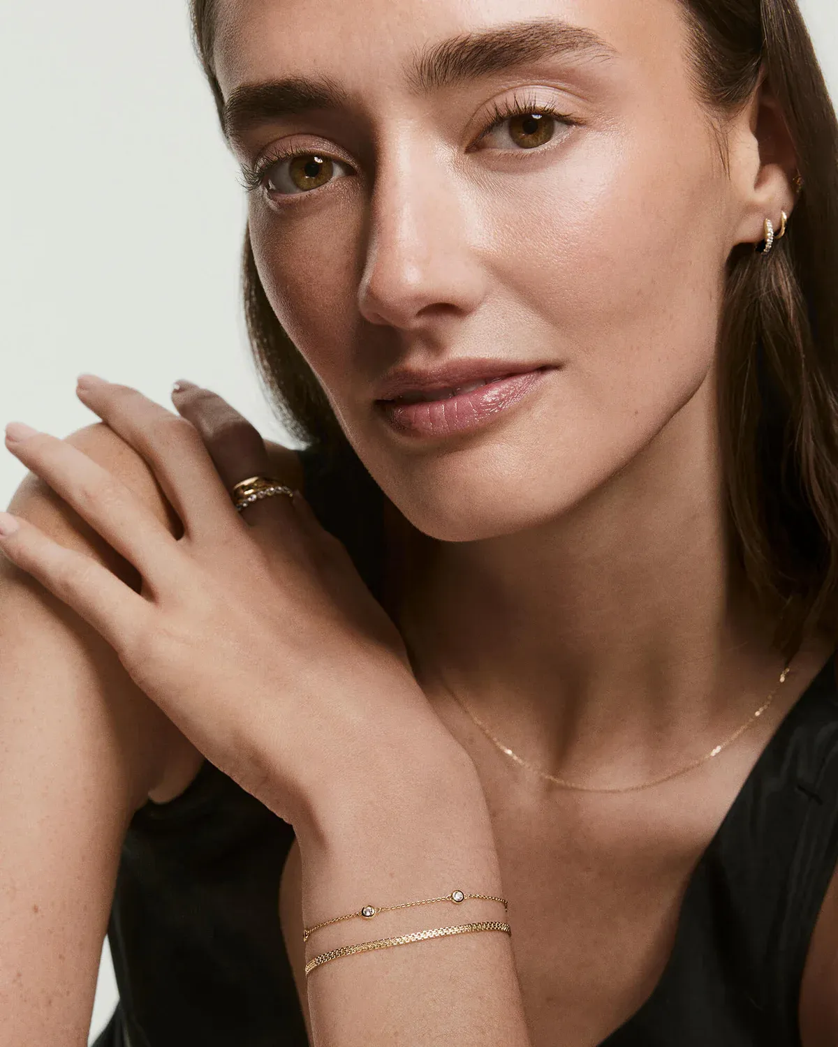 Bracciale Orbit con zaffiri sintetici