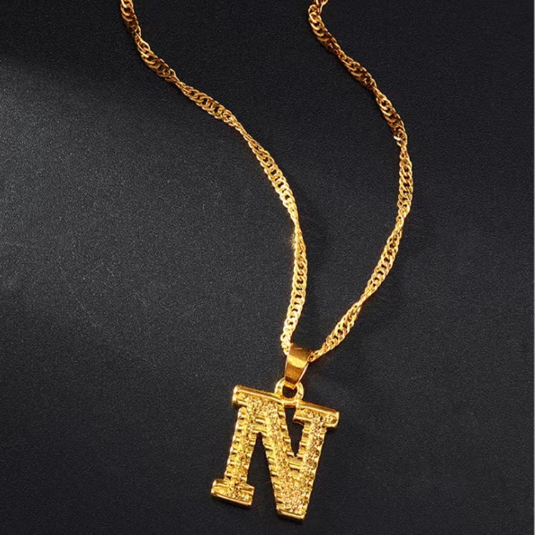 🎁 50% sleva na všechny produkty !🌌Zlaté iniciály A-Z přívěsek náhrdelník🌙