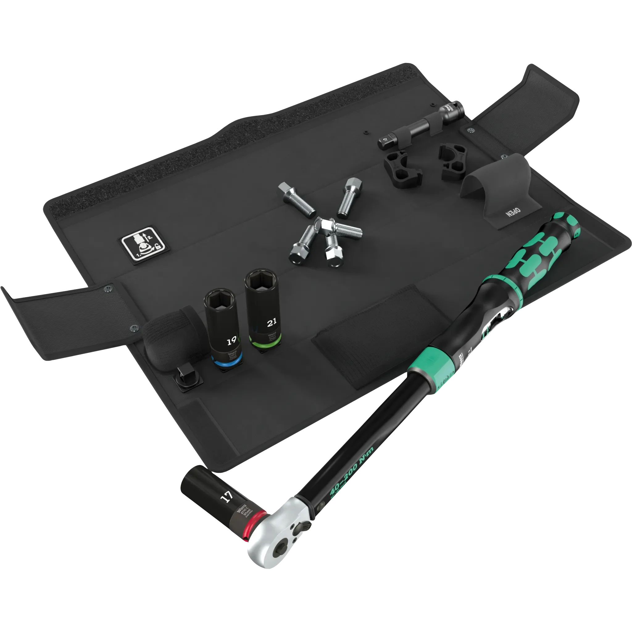 Set di Chiave Dinamometrica per Auto 40–200 Nm con Funzione Torque-Lock