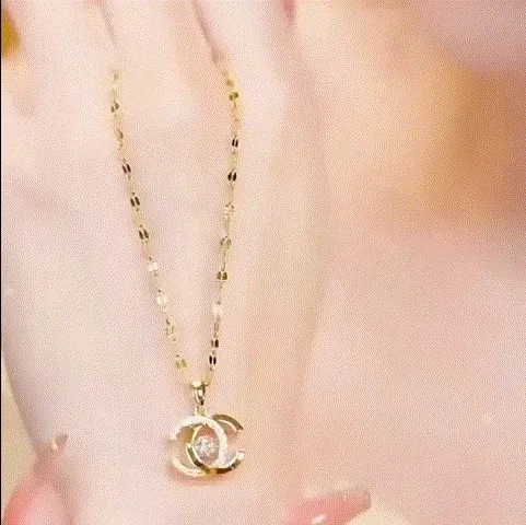 🎁 Žhavý novoroční výprodej 2024 50% sleva na všechny produkty!🎁✨18K náhrdelník Chanel💄