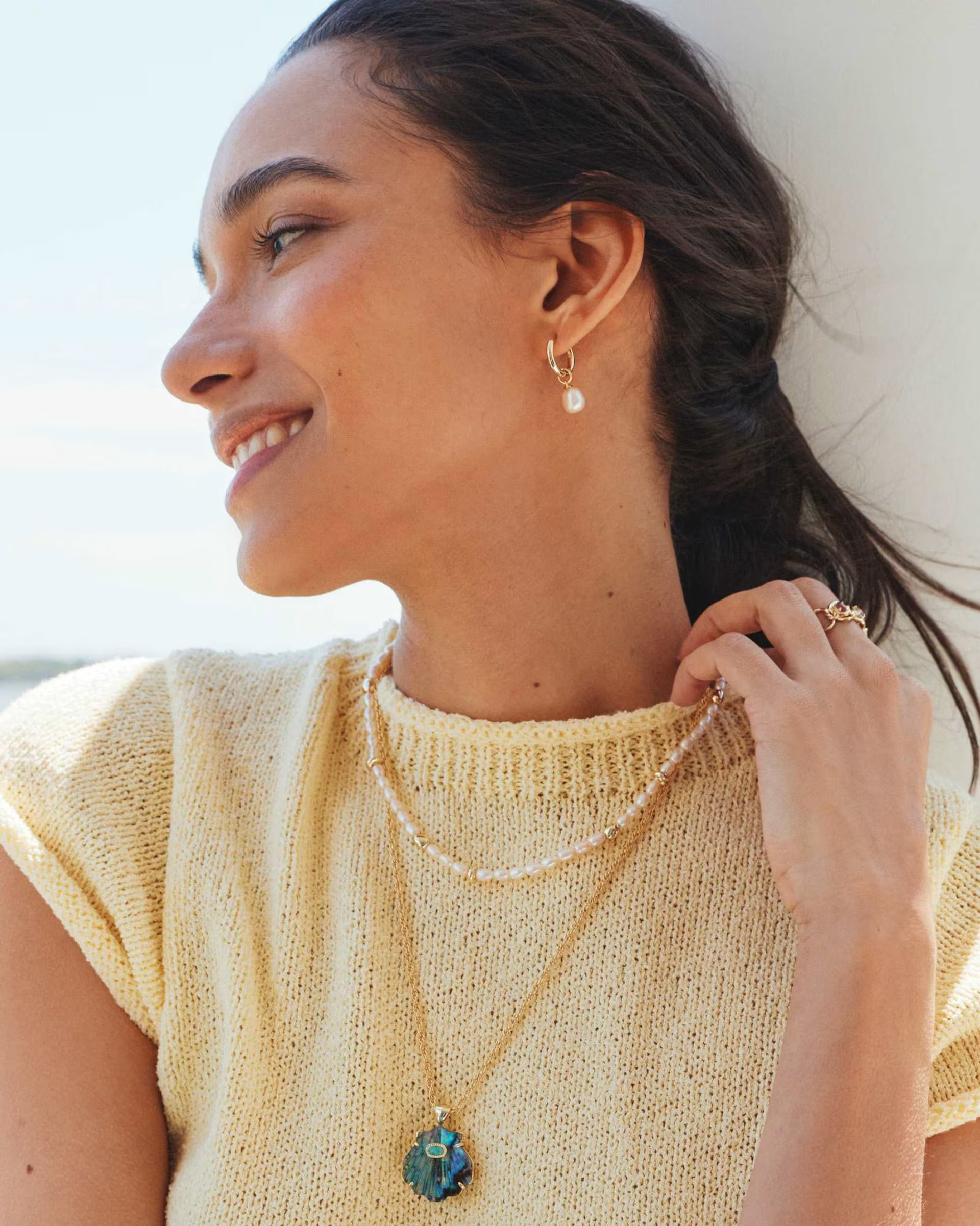 Orecchini con perle d'acqua dolce Willa Gold
