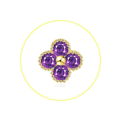 Collana con pietra di nascita ZOERAY per donna, placcata oro 14K anti-sbiadimento, collana a quadrifoglio, catenina dorata delicata, collana con ciondolo smeraldo di zircone di moda, regalo di compleanno per lei