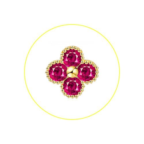 Collana con pietra di nascita ZOERAY per donna, placcata oro 14K anti-sbiadimento, collana a quadrifoglio, catenina dorata delicata, collana con ciondolo smeraldo di zircone di moda, regalo di compleanno per lei