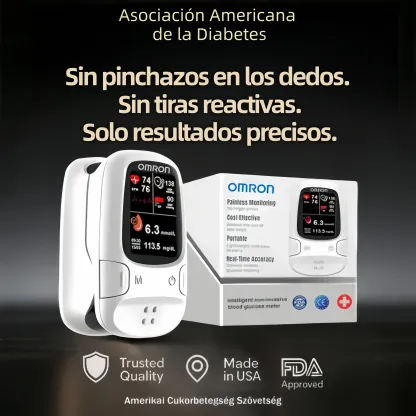 Omron™ presenta su nuevo medidor de glucosa en sangre inteligente, no invasivo y fabricado en EE. UU.