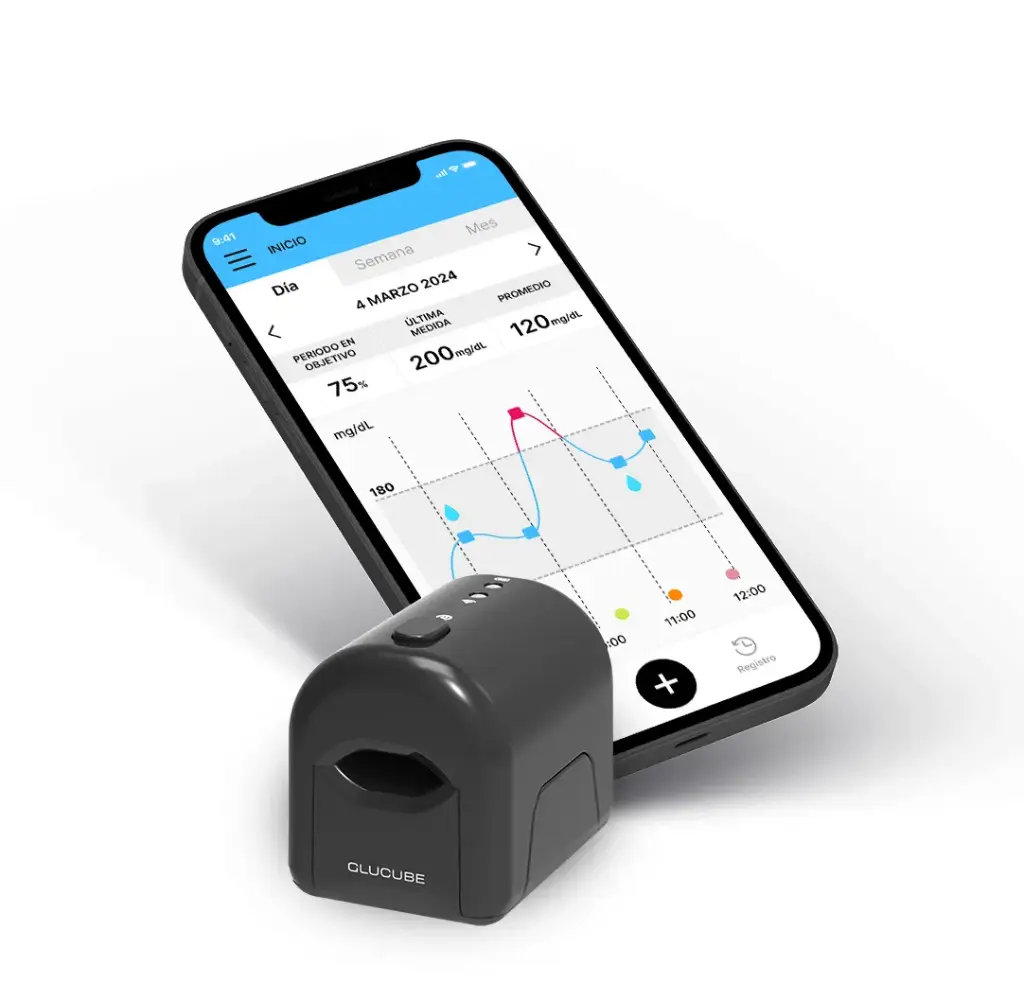 GLUCUBE - El glucómetro SIN DOLOR