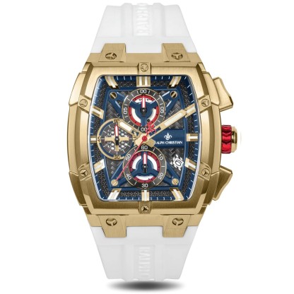 Polaris Chrono – Елегантен мъжки хронограф – Ледено бяло