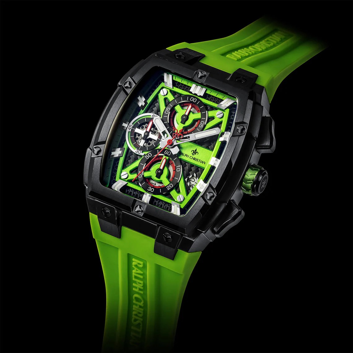 Polaris Chrono – Елегантен мъжки хронограф – Лайм зелено